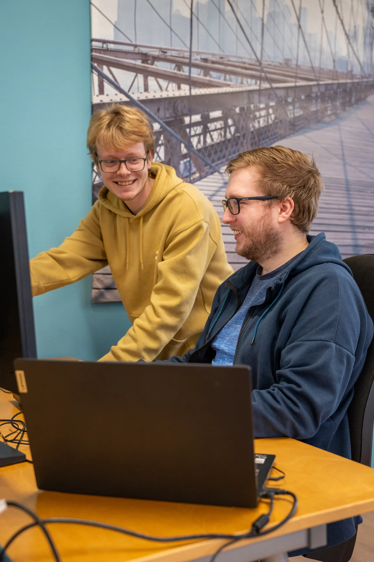 Aan het werk op kantoor